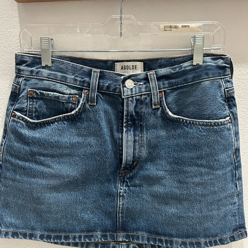 Agolde Classic Blue Denim Jean skirt